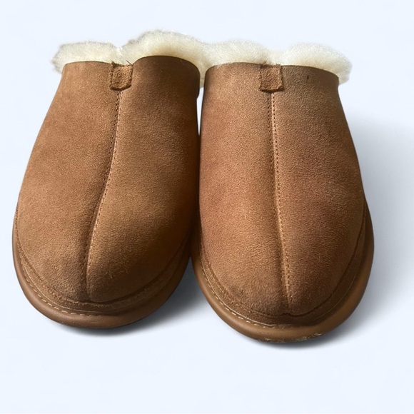 UGG Tan Sheepskin Slippers - Picture 1 of 5